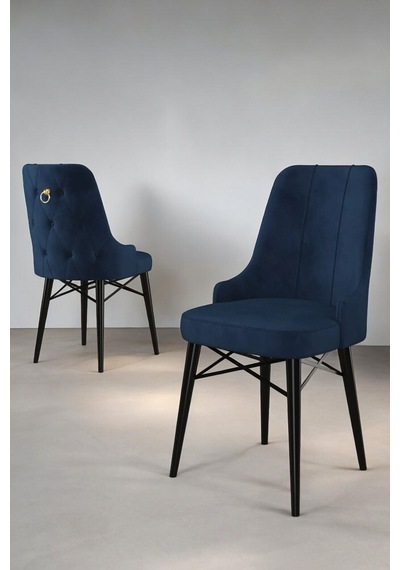 Zümra Serisi, Siyah Mermer Desen 80x132 Açılabilir Mdf Mutfak Masası Takımı 4 Adet Sandalye, Lacivert Zümra Serisi, Siyah Mermer Desen 80x132 Açılabilir Mdf Mutfak Masası Takımı 4 Adet Sandalye, Lacivert