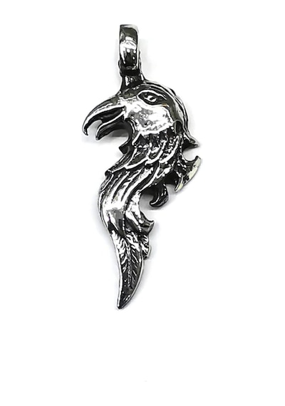 Omar Silver Unisex Kartal Kafası Kolye Ucu Oksitli Gümüş Oksitli (513867972)