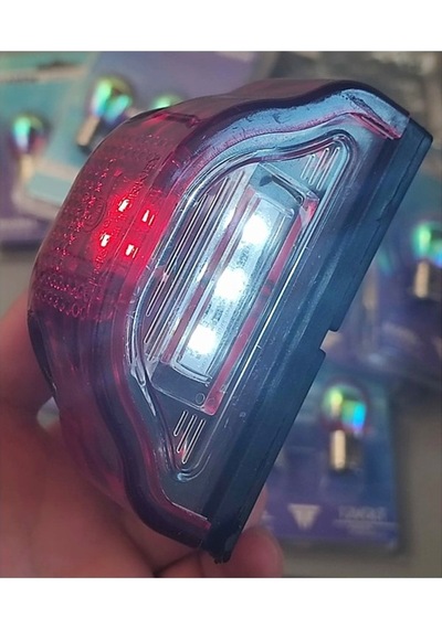 2 Adet Tır Kamyon Dorse Plaka Lambası Kobra Kırmızı 12-24 Volt