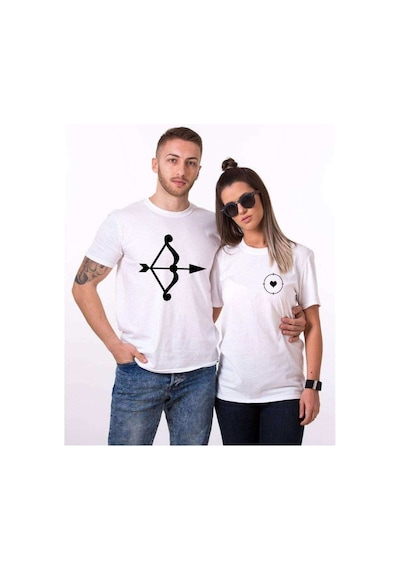 Tshirthane Ok Hedef Sevgili Kombinleri Tshirt Kombini (528215063) Beyaz