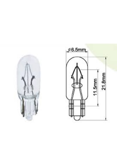 12v 1.7 W T6.5 Ford Transit Dipsiz Torpido Ampulü - 10 Adet