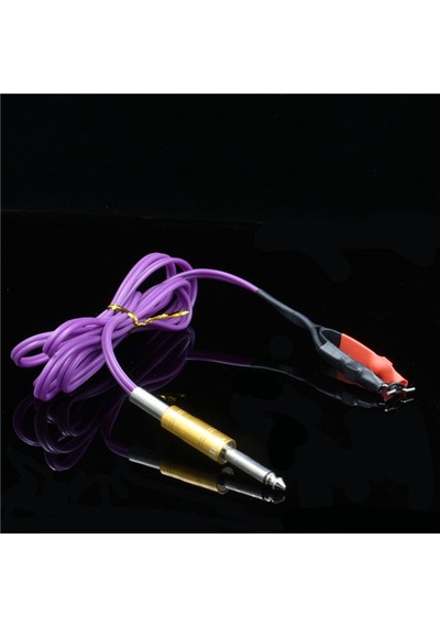 Xlc-2104 Purple Dövme Makinesi Clip Cord Bağlantı Kablosu