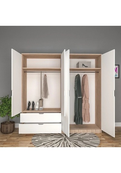 Loft Gardırop Mdf Sis Gri Loft Gardırop Mdf Sis Gri