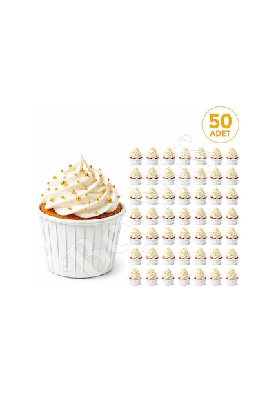 Muffin Kalıbı 50li Beyaz
