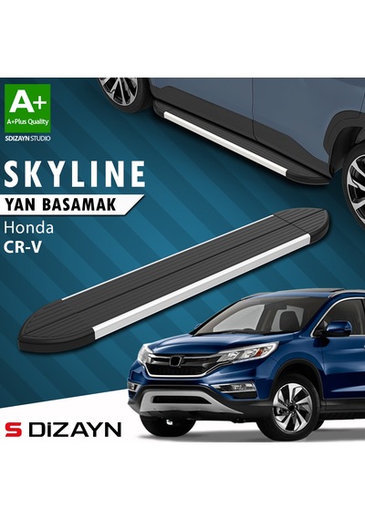 S-dizayn Honda Cr-v 4 Skyline Aluminyum Yan Basamak 173 Cm 2012-2018 A+ Kalite