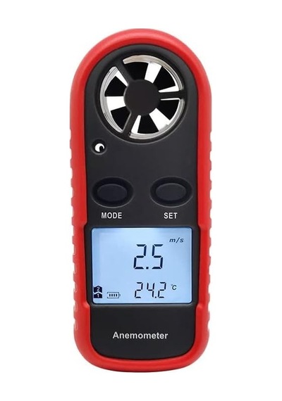 Wt816 Dijital Anemometre Hava Akım Ölçer, Mavi
