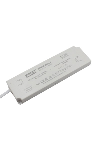 Jinbo 100w 12v 8.33a Ultra Slim Dış Mekan Led Trafo 3 Yıl Garantili Jlv-12100pa-ef - Ultra Ince Kasa -