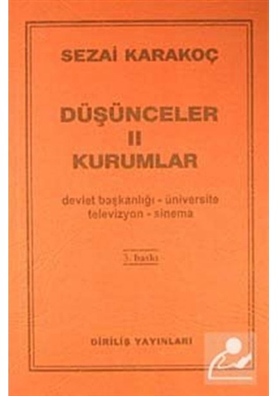 Düşünceler -2 / Kurumlar / Sezai Karakoç 9786057371003