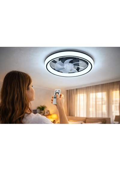 Eco Lounge Cata Ct 3010 Meltem 25w Ledli Tavan Vantilatörü Kumandalı 3 Renk