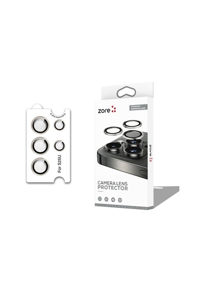 Vendas Samsung Uyumlu Galaxy S25 Ultra Zore Cl-12 Premium Safir Parmak Izi Bırakmayan Anti-reflective Lens Koruyucu Gri