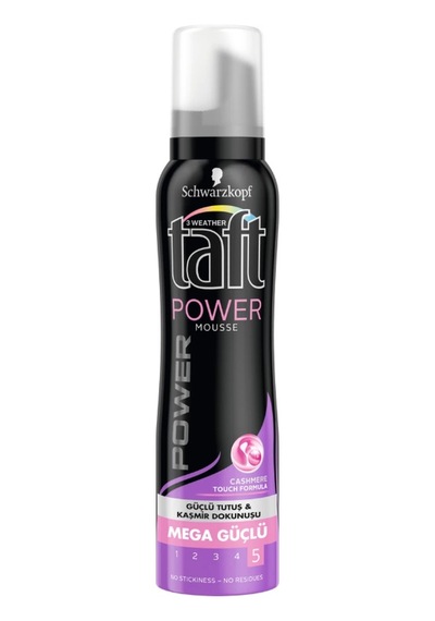 Taft Power Kaşmir Kuru Saçlar için Mega Güçlü Saç Köpüğü 150 ML