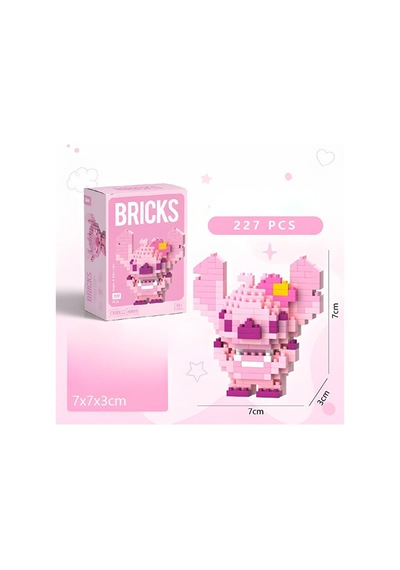 Brıcks Hawaii Model Stitch & Angel Figür Seti Mini Yapı Blok Kole
