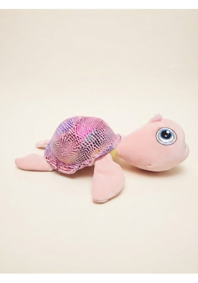 Peluş Kaplumbağa Parlak Kumaş-25 Cm Pembe