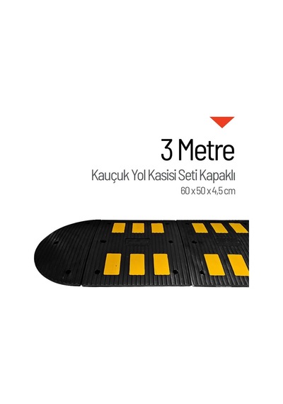 Kauçuk Hız Kesici 6 Bantlı - 3 Metre Set-4099