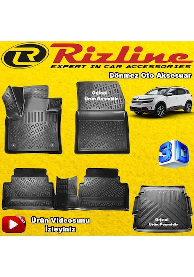 C5 Aircross 3D Havuzlu Paspas+Üst Bagaj Havuzu 2019 Sonra Rizline N11.14094