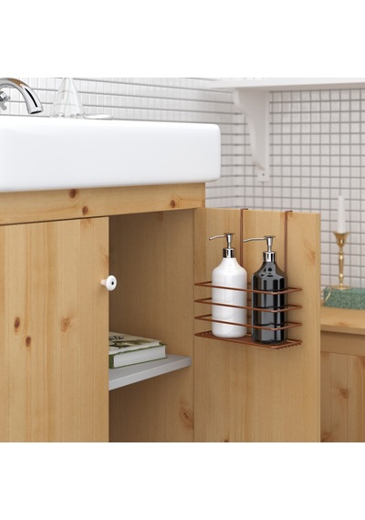 Teknotel Askılı Dolap İçi Tek Katlı Banyo&mutfak Rafı Bakır Sf004 Bakır