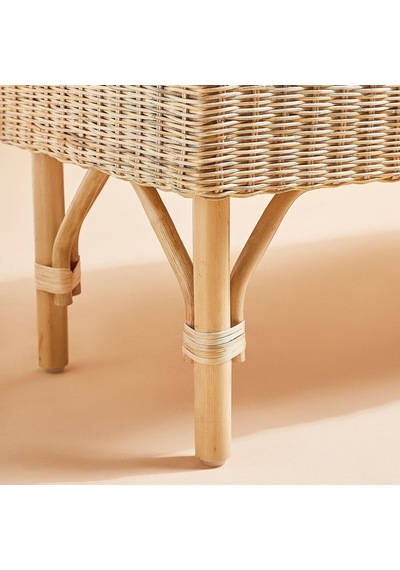 Bank, Rattan, 120 Cm Acı Kahverengi