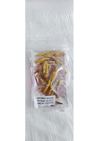 Lokums Köpek Kurutulmuş Tavuk Ayağı Ödül Maması,%100 Doğal, Katkısız, Yüksek Protein, Stick