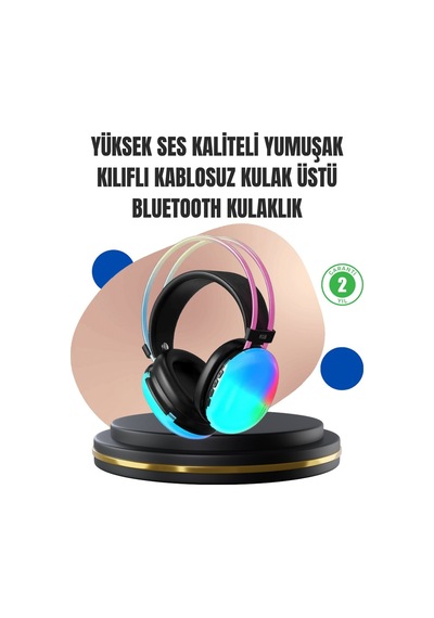 Konforlu Tasarımlı Kablosuz Gaming Kulaklık Uzun Pil Ömrüyle Mh-hs8714-2000
