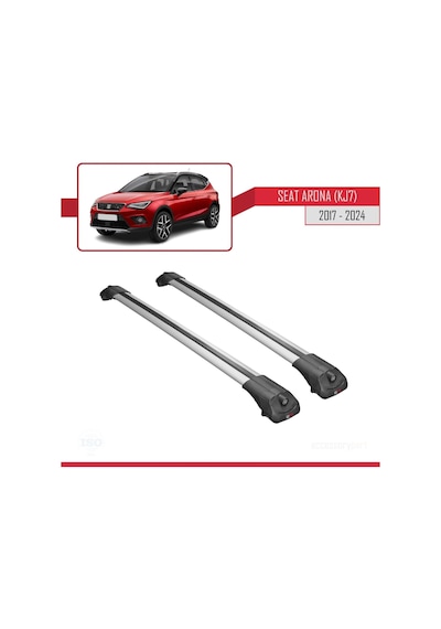 Seat Arona Kj7 2017 Ve Sonrası İle Uyumlu Ace-1 Ara Atkı Tavan Barı Gri