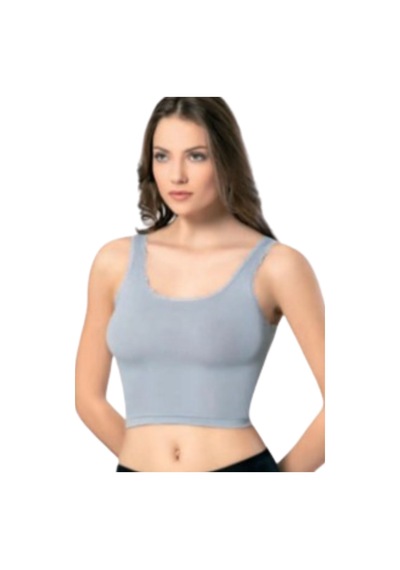 Looksense Kadın Kaşkorse Dantelli Kalın Askılı Crop 4004 Çok Renkli