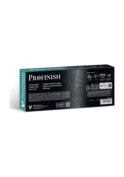 Vallejo 90002 Profinish Çift Hamleli Double Action 0.2 ve 0.3 MM Memeli 3 ML + 9 ML + 15 ML Hazneli Boya Tabancası