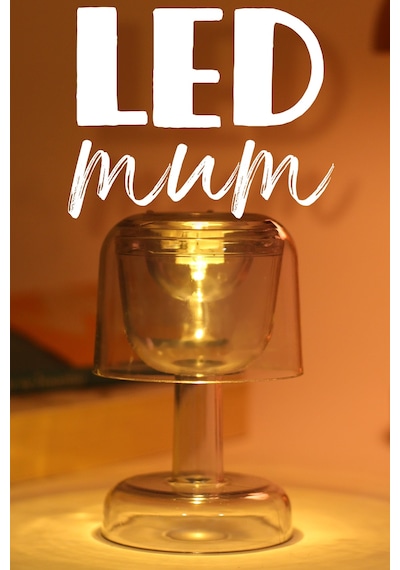 Led Mum İskandinav Tip Pil Dahil Dumansız Alev Ledli Yapay Dekoratif Mum Dekor Işığı Füme Pt428 Füme
