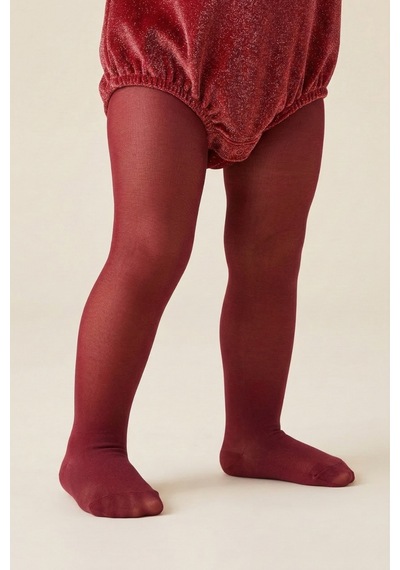 Le Mabelle Bordo Kız Çocuk Muz Külotlu Çorap Bordo