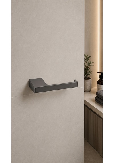 Flat Tuvalet Kağıtlığı Saten Füme Ba1019 002 Bbn Siyah