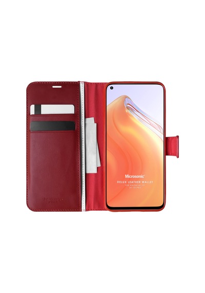 Microsonic Xiaomi Mi 10T Pro Kılıf Delux Leather Wallet