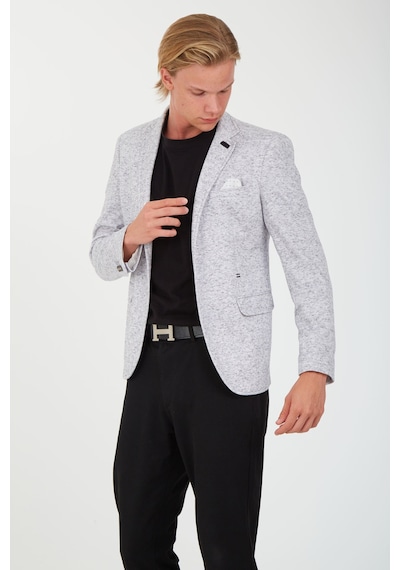 Sposo 5106 Dar Kalıp Yarım Astarlı Ekru Erkek Blazer Ceket Ekru