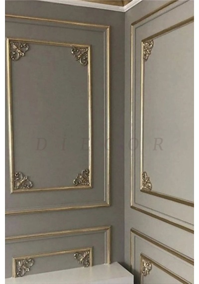 Diecor Dekoratif Boyanabilir Polimer Mobilya, Duvar Ve Tavan Motifi Gümüş 12 Cm Model:xa53