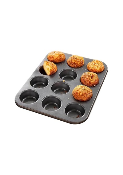 Karbon Çelik 12 Li Muffin Cupcake Kek Pişirme Kalıbı Cin800sy Çok Renkli