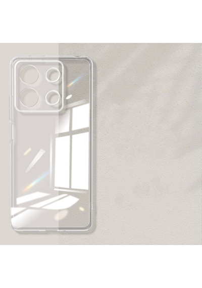 Xiaomi Redmi Note 13 4g Kılıf Zore Süper Silikon Kapak-şeffaf Şeffaf