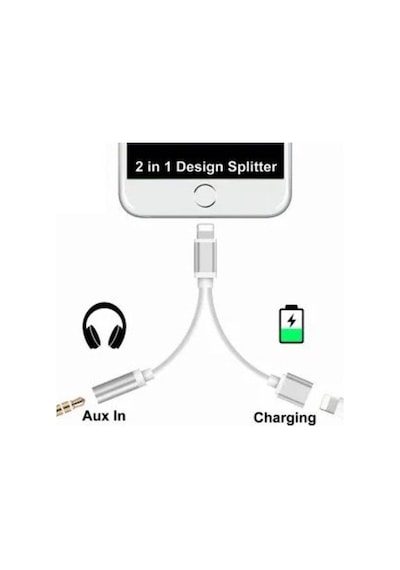 Apple Uyumlu iPhone  X Xr Xs Max Plus Lightning Kulaklık Şarj Çevirici 4428P Dö