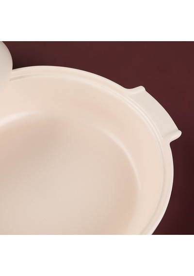 Aryıldız Elissa Kapaklı Karnıyarık Fırın Kabı Mat Beyaz 29 Cm Çok Renkli
