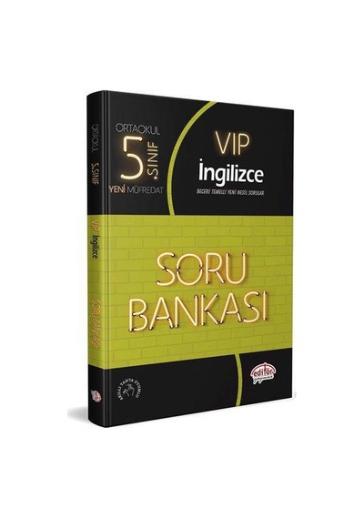 5.Sınıf Ingilizce Soru Bankası Vip - Editör Yayınevi