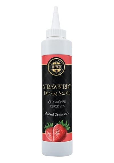 Çilek Aromalı Dekor Sos 750 Gr Açık Bej