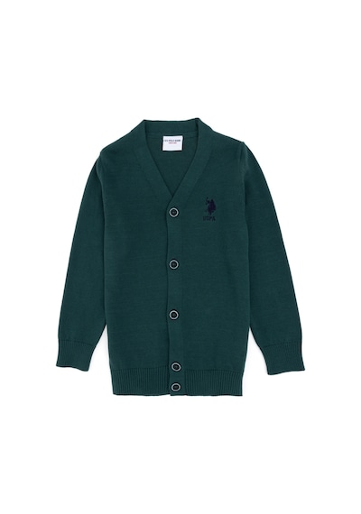 U.s. Polo Assn. Erkek Çocuk Koyu Yeşil Hırka Triko 50295571-vr079 Koyu Yeşil