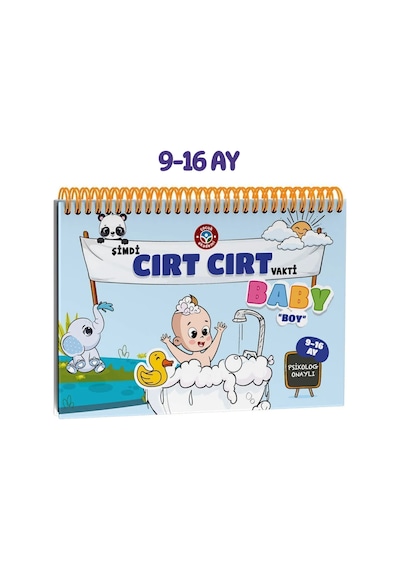9- 16 Ay Baby Boy Cırt Cırtlı Geliştiren Kitap Vakti