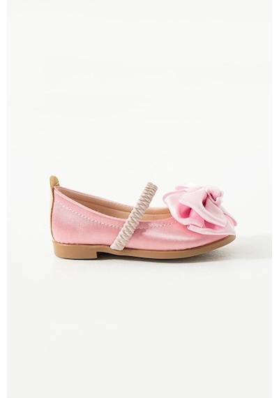Stella Butik Bantlı Fiyonklu Babet Kız Çocuk Pembe
