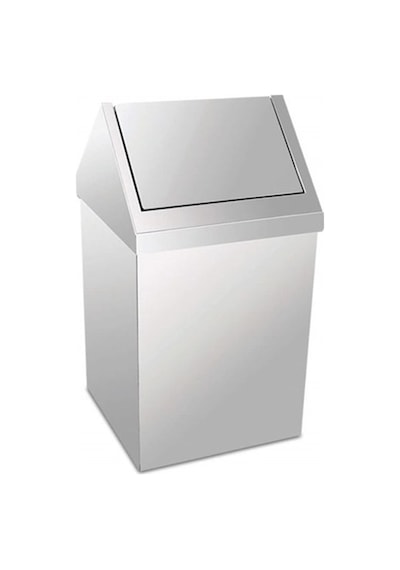 KROM ÇATI KAPAKLI ÇÖP KOVASI 25 LT PLX-3800-325 Gri