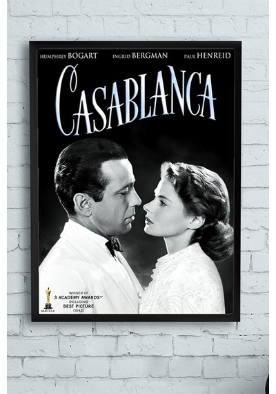 Casablanca Film Afişi Çerçeveli Tablo 5 21x30cm