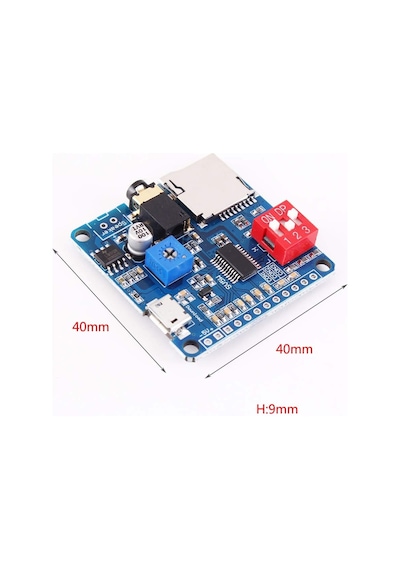 Alkatronik-Dy-Sv5W Mp3 Wav Ses Çalma Modülü Class D Amfi 5W 4-8Ohm Hoparlör