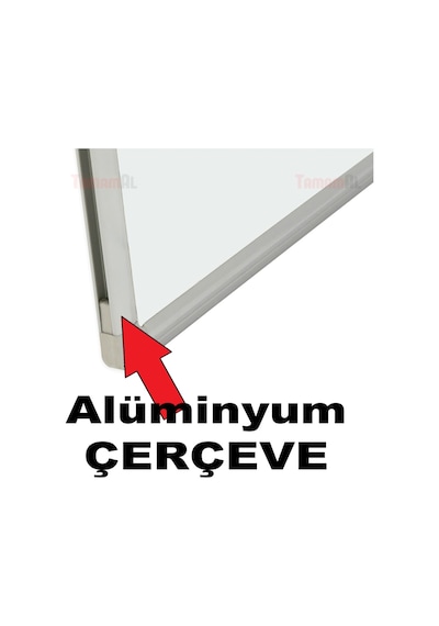 40X55 (Kaliteli) Akyazı Duvara Monte Laminat Beyaz Yazı Tahtası