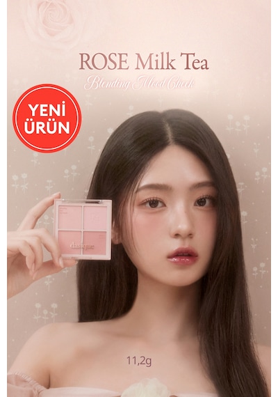 Dasique Karıştırılabilir Renk Tonlarına Sahip 4lü Allık Blending Mood Cheek 15 Rose Milk Tea 15 Rose Milk Tea