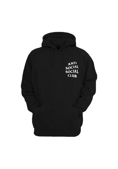Startmore Anti Social Club Hoodie Siyah Siyah