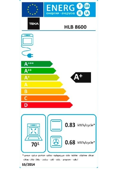 Teka HLB 8600 BK Ankastre Multifonksiyonel Dijital Ekranlı Turbo Fırın 111000010