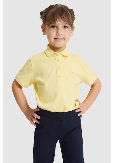 U.s. Polo Assn. Kız Çocuk Açık Sarı Tişört Basic 50328218-vr004 Acık Sarı