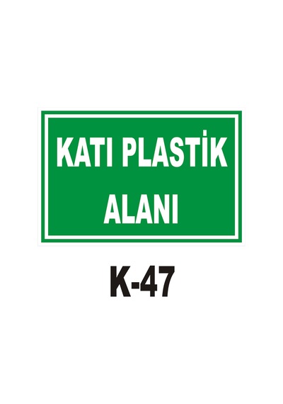 Iş Güvenliği Pvc Dekota Uyarı - Ikaz Levhası Katı Plastik Alanı